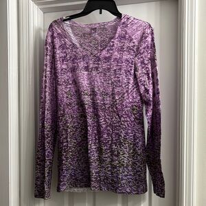 Kavio Purple Long Sleeve Women's Top